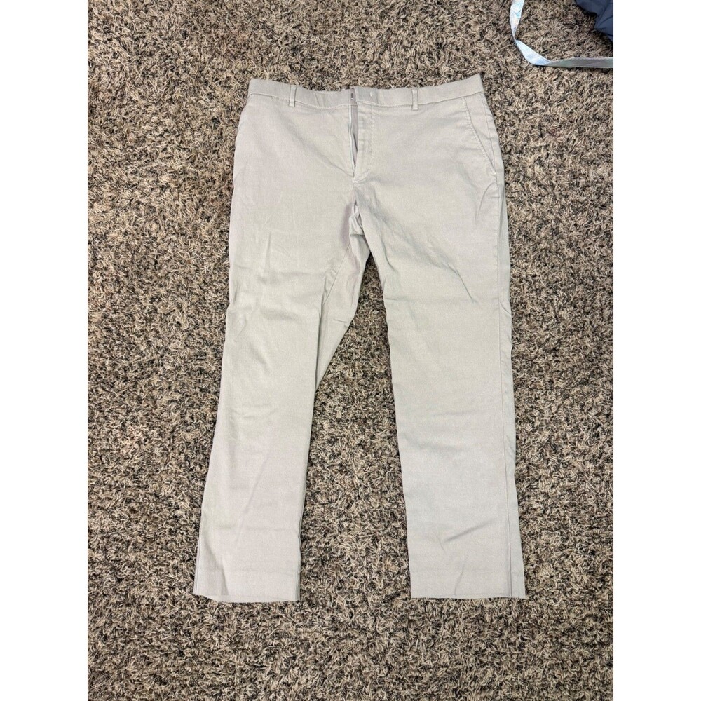 Tommy Hilfiger TH Flex Tate Dress Pants Men's 36x30 Khaki Pre-Owned